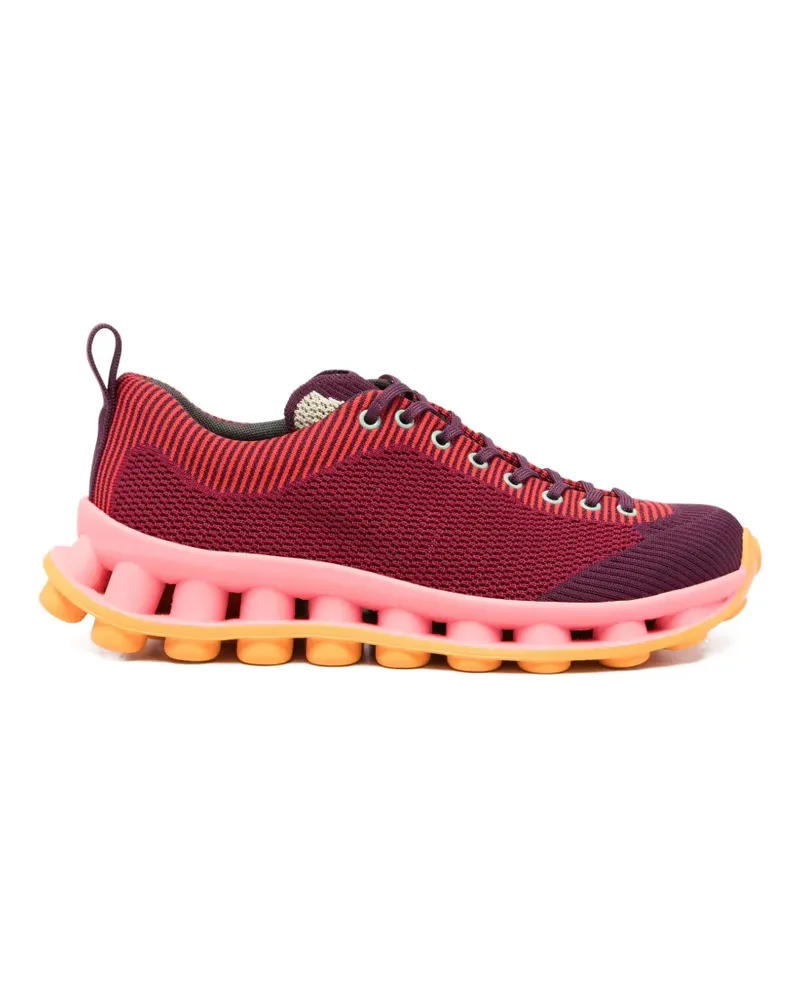 Camper x Sunnei Pelotissima striped knit sneakers - Rot Rot