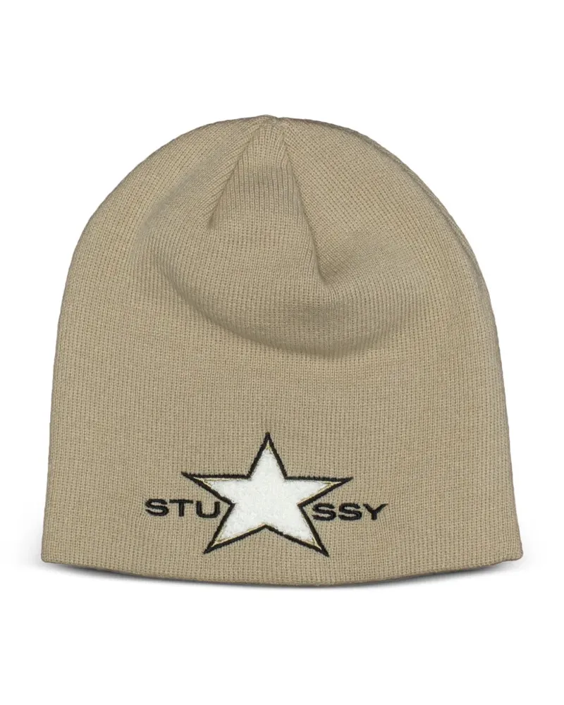 Stüssy Beanie mit Sternmotiv - Nude Nude