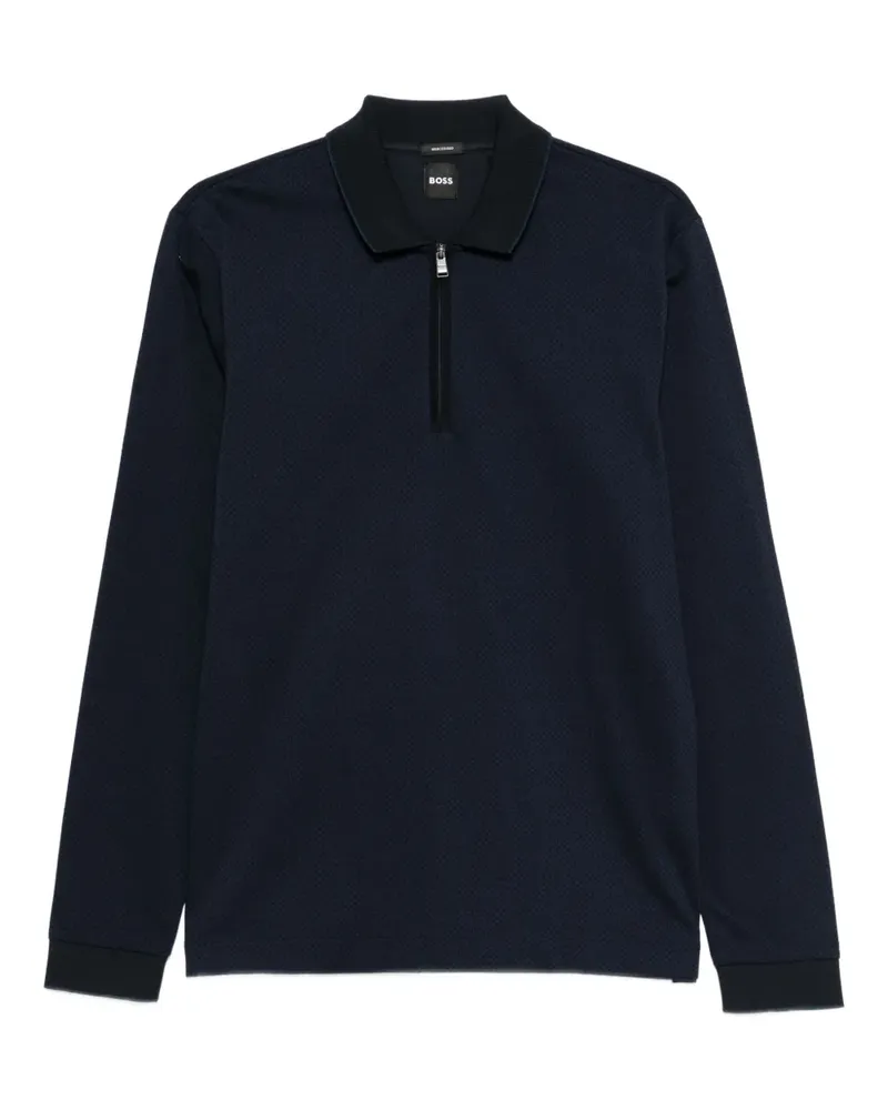 HUGO BOSS Mercerized cotton polo shirt - Blau Blau