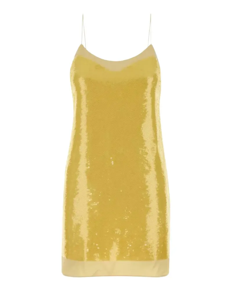 Gucci Verziertes Minikleid - Gelb Gelb