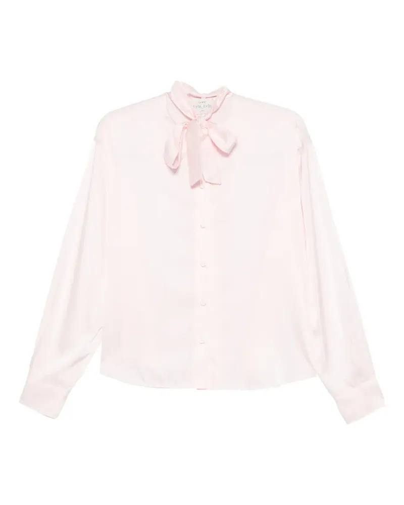 forte_forte Hemd aus Seide - Rosa Rosa