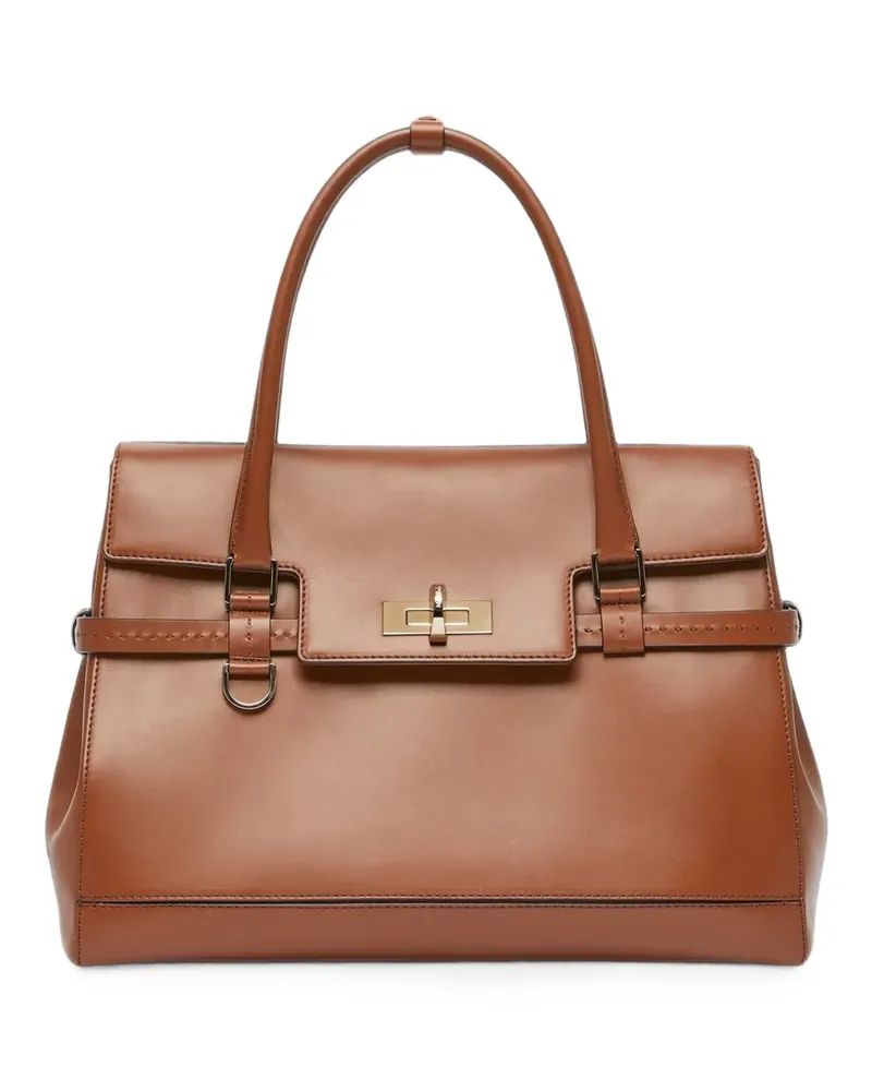 Max Mara Margaux Tote Bag aus Leder - Braun Braun