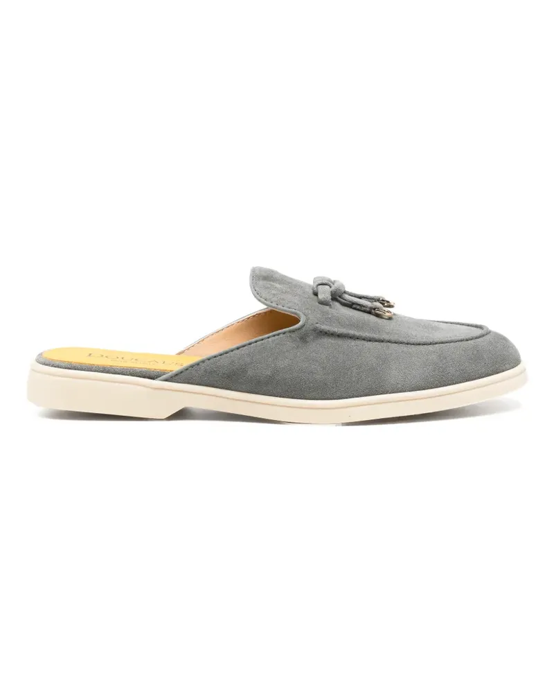 Doucal´s tassel suede mules - Grau Grau