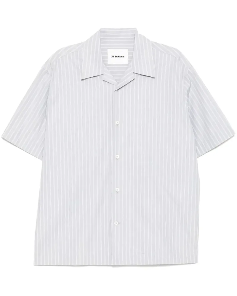 Jil Sander Gestreiftes Hemd - Grau Grau