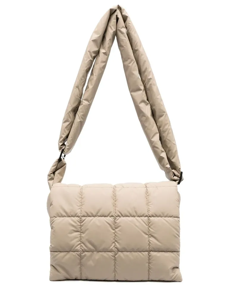 VeeCollective Gesteppte Schultertasche - Nude Nude