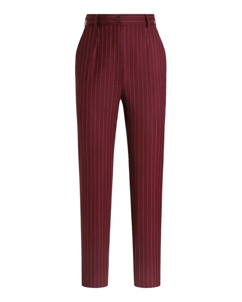 Dolce & Gabbana Hose mit Nadelstreifen - Rot Rot