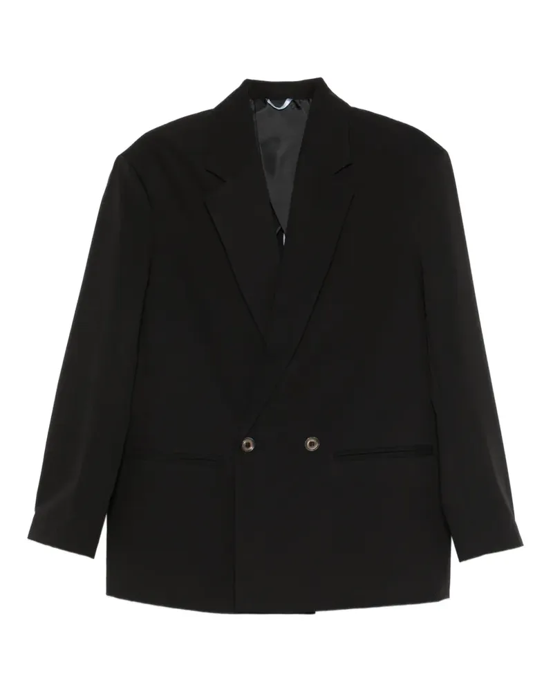 IMPERIAL notched-lapel double-breasted blazer - Schwarz Schwarz