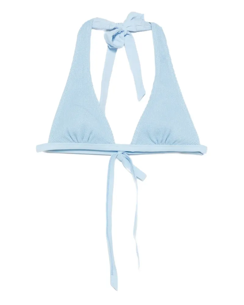 Frankies Bikinis Frank tie-detail bikini top - Blau Blau