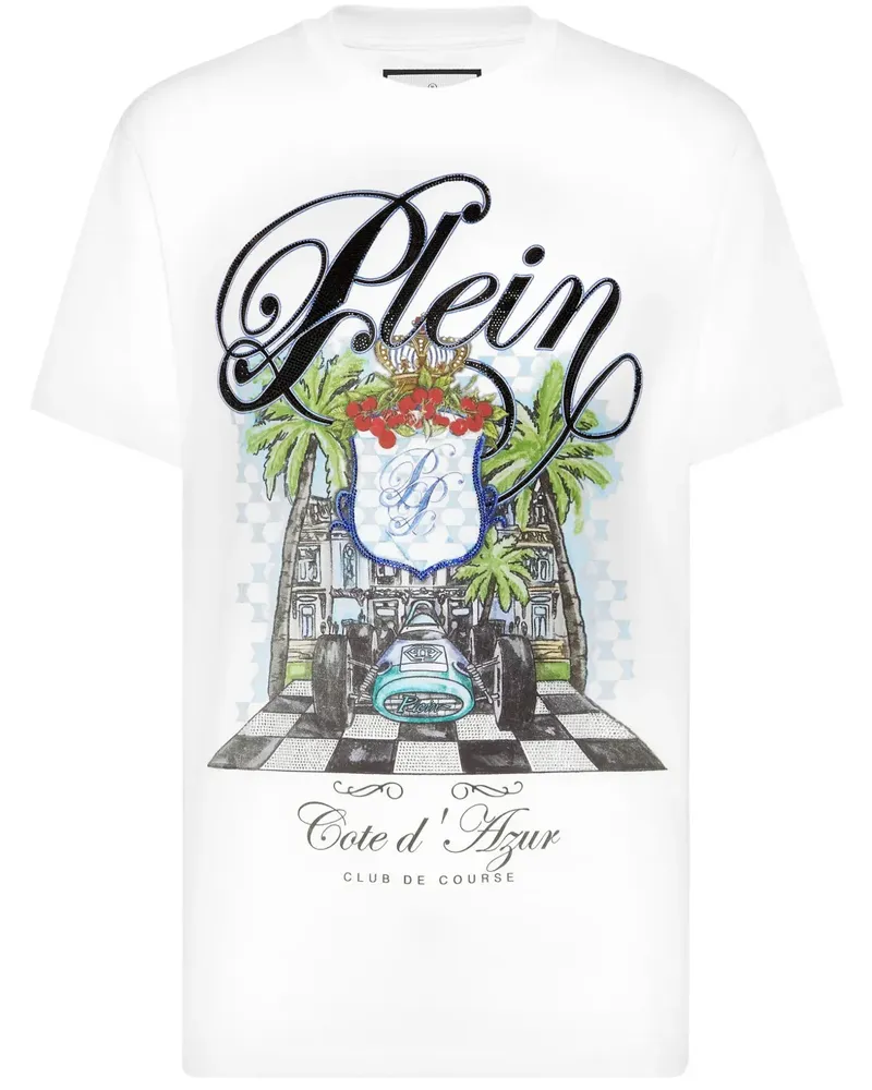 Philipp Plein Cote D Azur Stones T-Shirt - Weiß Weiß