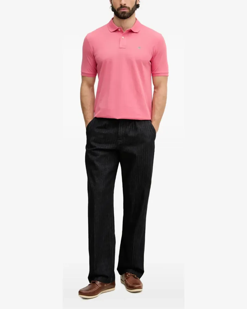 Gant logo-embroidered polo shirt - Rosa Rosa