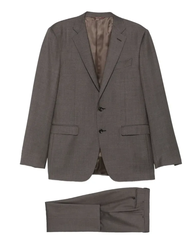 Canali Einreihiger Anzug - Grau Grau