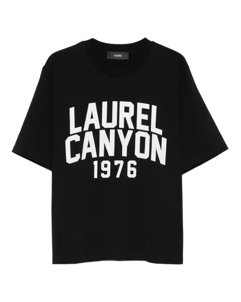 Amiri T-Shirt mit Logo-Print - Schwarz Schwarz