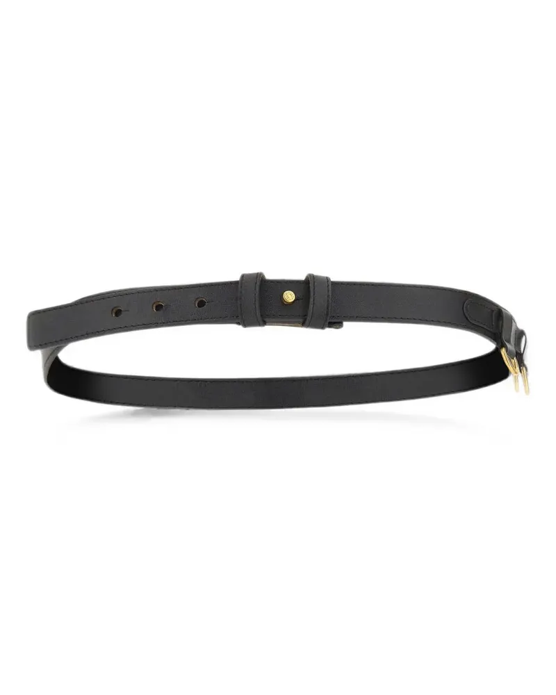 Gianni Chiarini leather charm-detail belt - Schwarz Schwarz