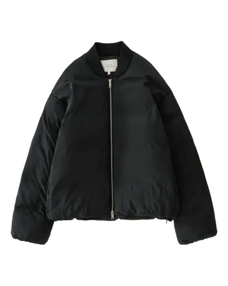 Studio Nicholson Frye Bomberjacke mit Falten - Schwarz Schwarz