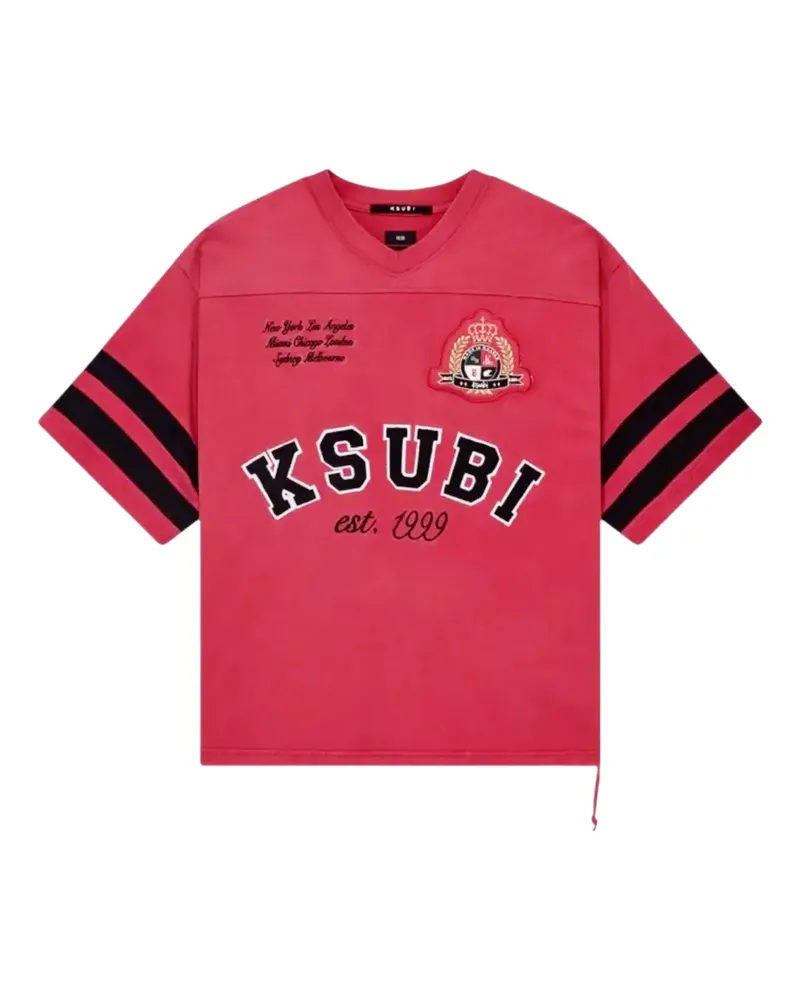 ksubi Duke V-neck T-shirt - Rot Rot