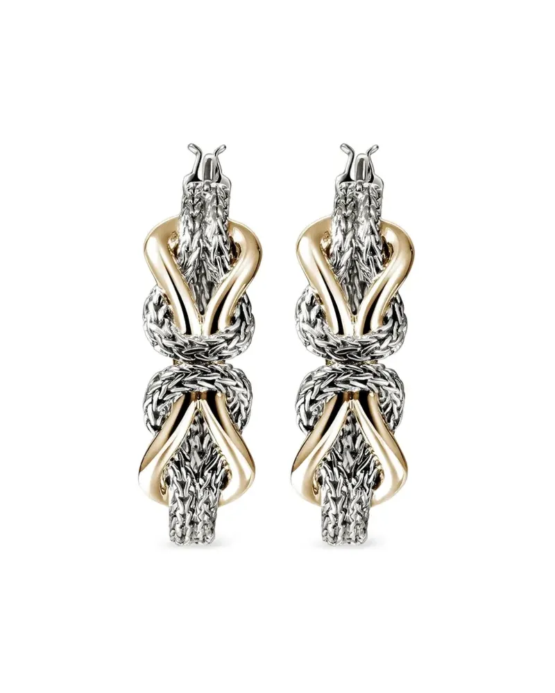 John Hardy Infinite Love Knot Creolen - Silber Silber