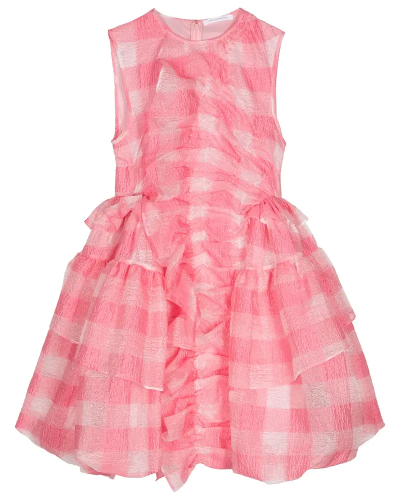 Cecilie Bahnsen Gerüschtes Giselle Minikleid - Rosa Rosa