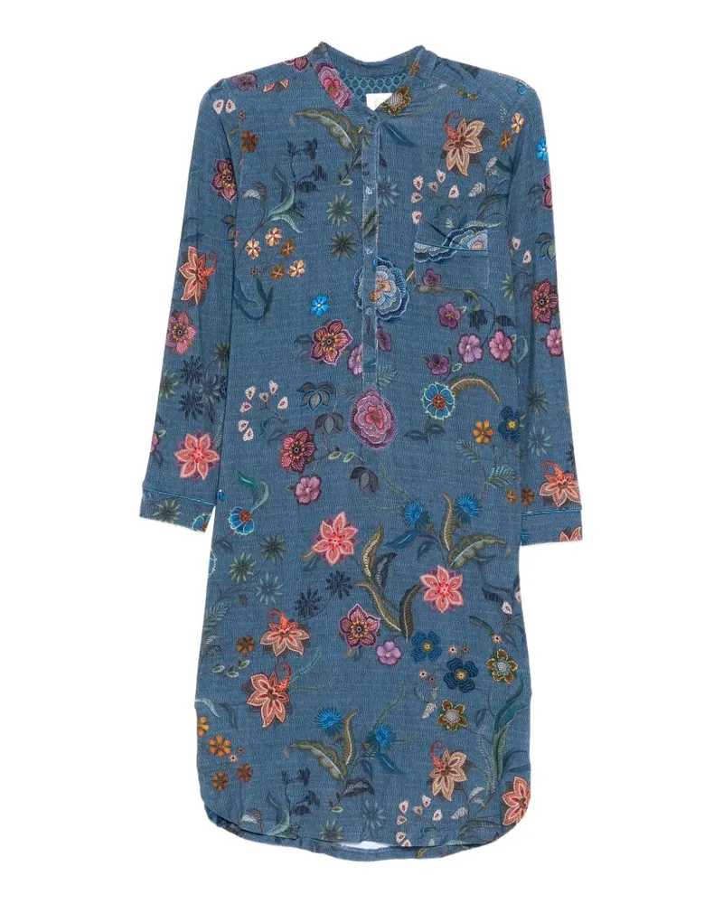 PiP Studio Diogo Nachthemd mit Blumen-Print - Rosa Rosa