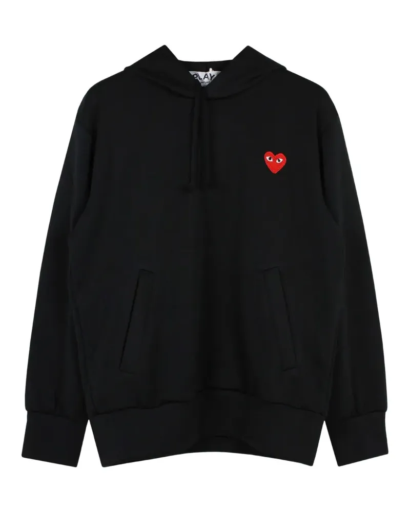 Comme des Garçons Hoodie mit Herzdetail - Schwarz Schwarz