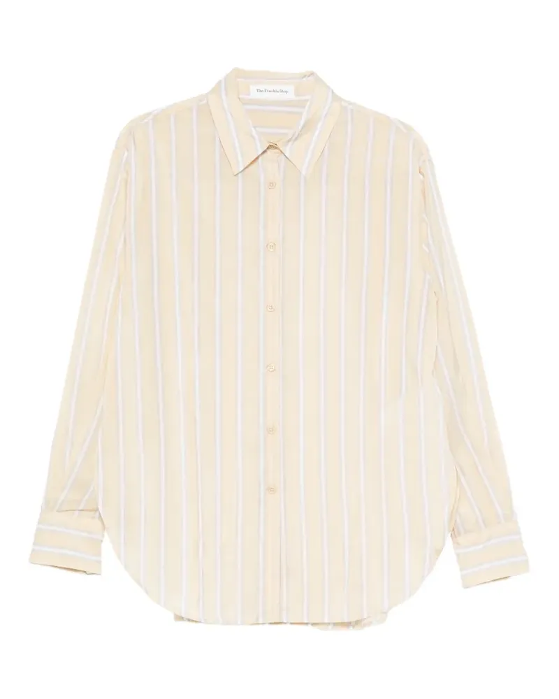 FRANKIE Shop Semi-transparentes Hemd - Gelb Gelb