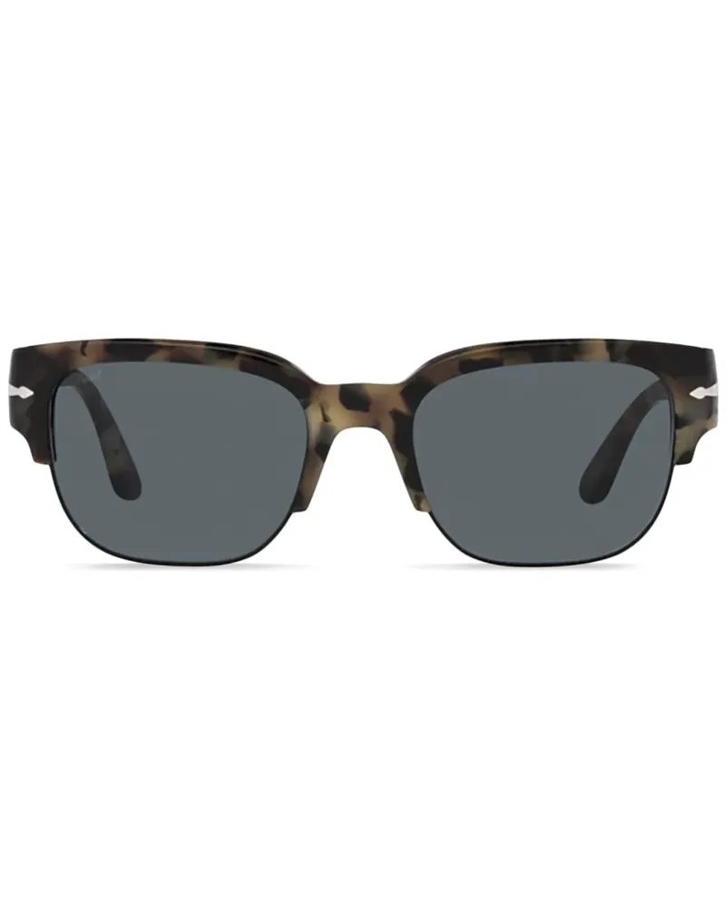 Persol Sonnenbrille mit eckigem Gestell - Braun Braun