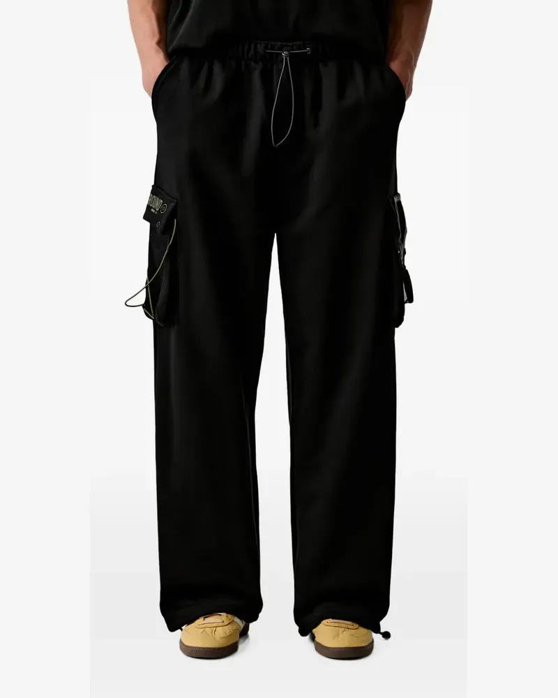 Sprayground Unleash the Shark logo-print cargo pants - Schwarz Schwarz
