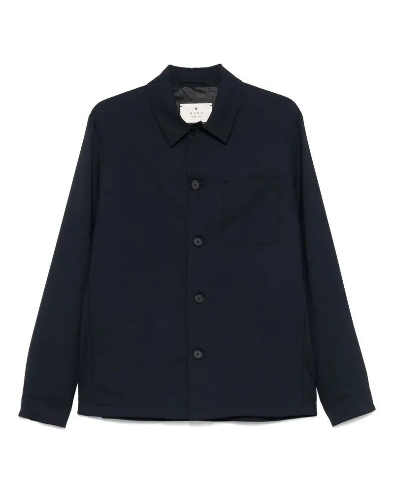 Manuel Ritz Hemdjacke mit Knöpfen - Blau Blau