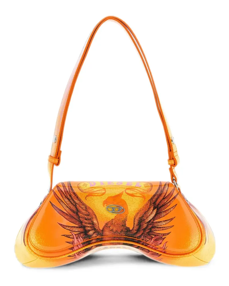 Diesel Play graphic-print crossbody bag - Orange Orange