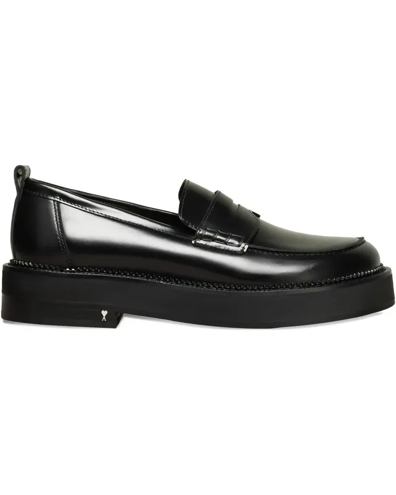 AMI Paris Loafer mit anatomischer Kappe - Schwarz Schwarz