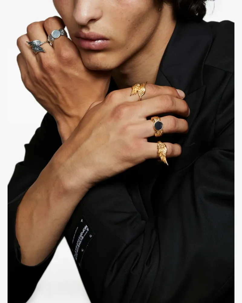 Emanuele Bicocchi Ala wing ring - Gold Gold