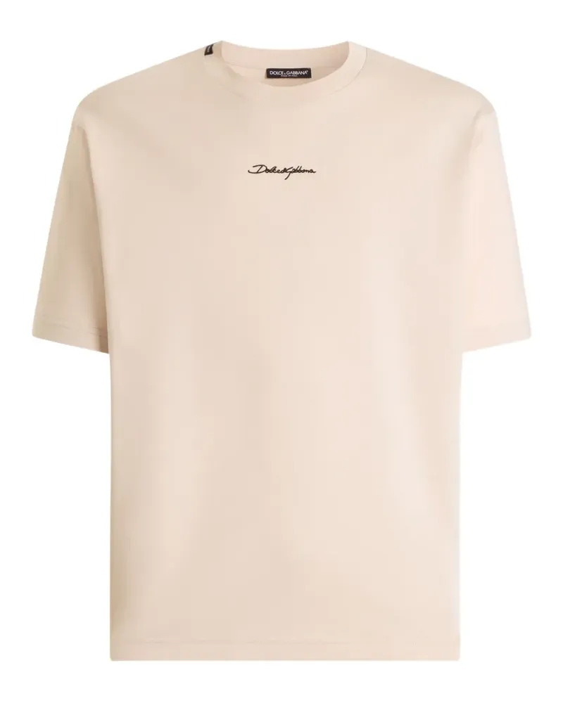 Dolce & Gabbana Klassisches T-Shirt - Nude Nude