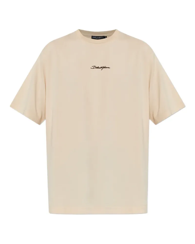 Dolce & Gabbana Klassisches T-Shirt - Nude Nude