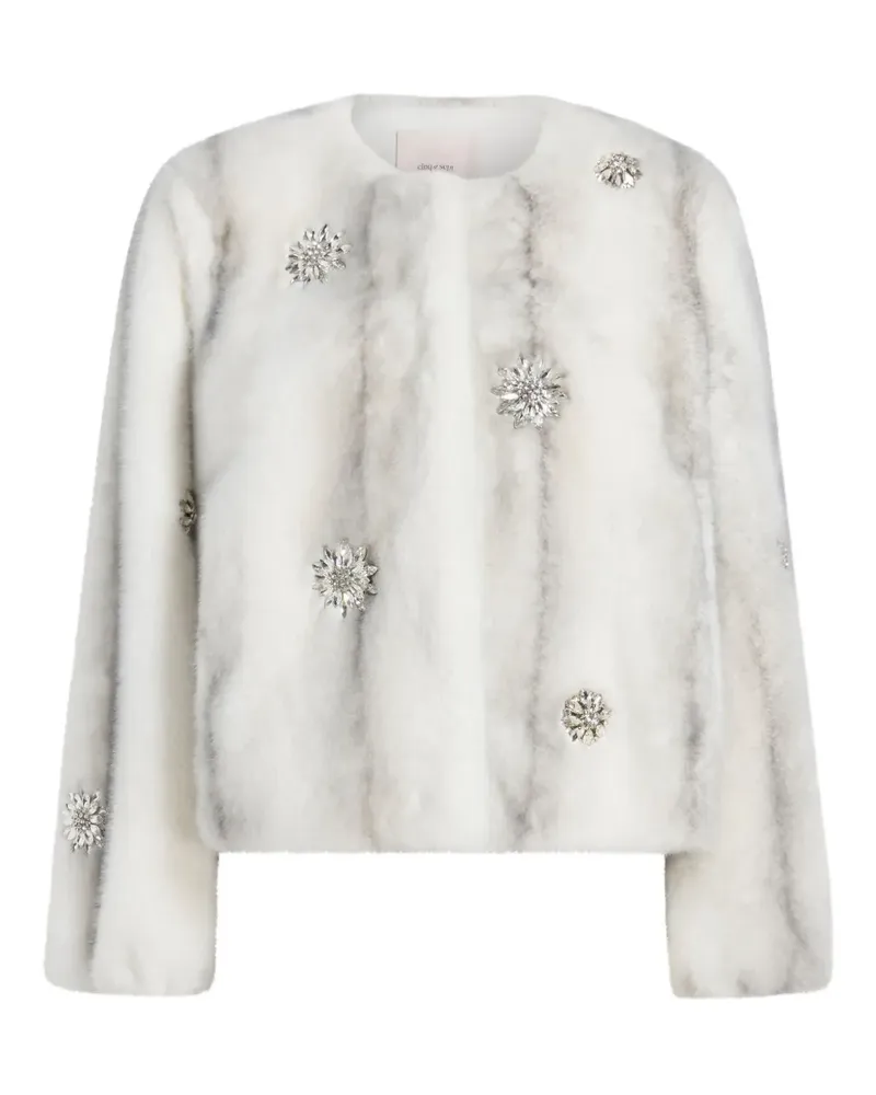 Cinq à Sept Verzierte Benson Jacke - Weiß Weiß