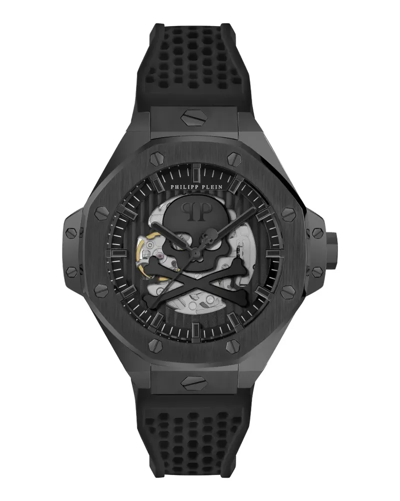 Philipp Plein keleton Royal 44mm watch - Schwarz Schwarz