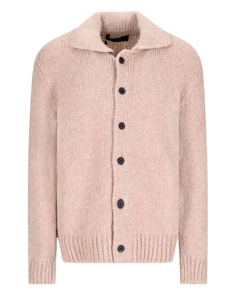 Fabrizio del Carlo Cardigan mit geknöpftem Kragen - Nude Nude