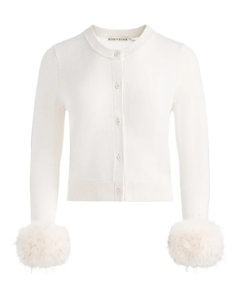 Alice + Olivia Dollie Cardigan - Nude Nude