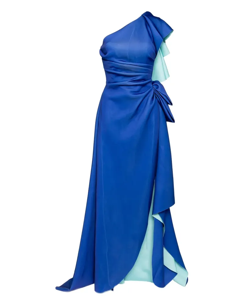Saiid Kobeisy Kleid aus Taft - Blau Blau
