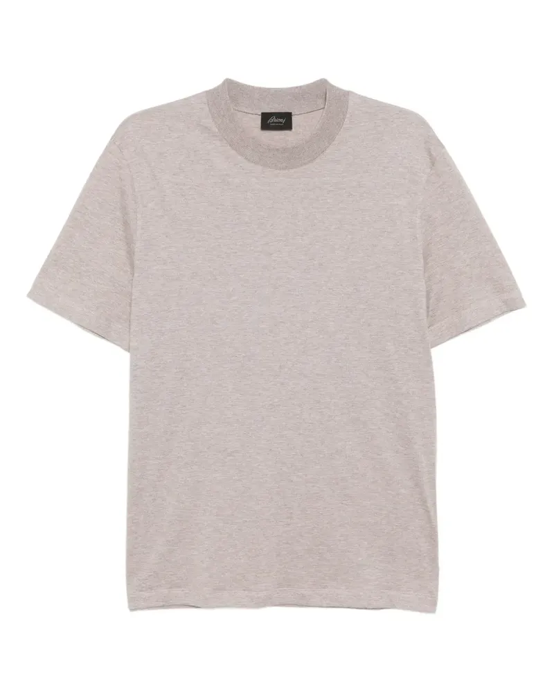 Brioni T-Shirt mit rundem Ausschnitt - Nude Nude