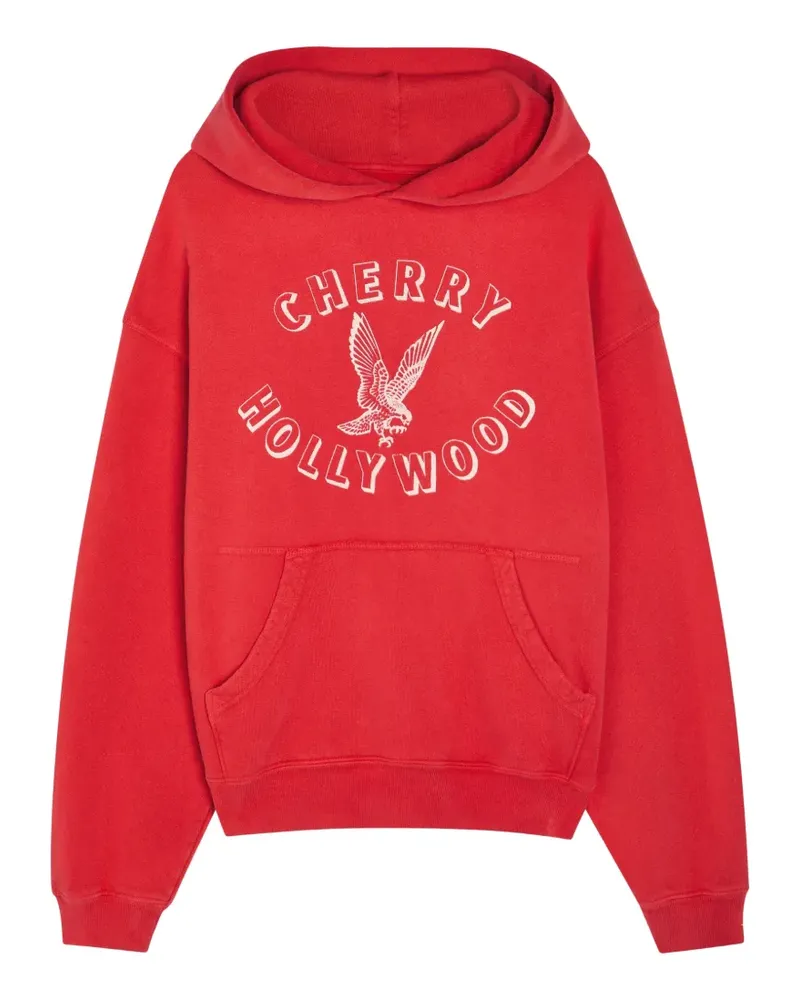 CHERRY LA Hollywood Hoodie mit Logo - Rot Rot