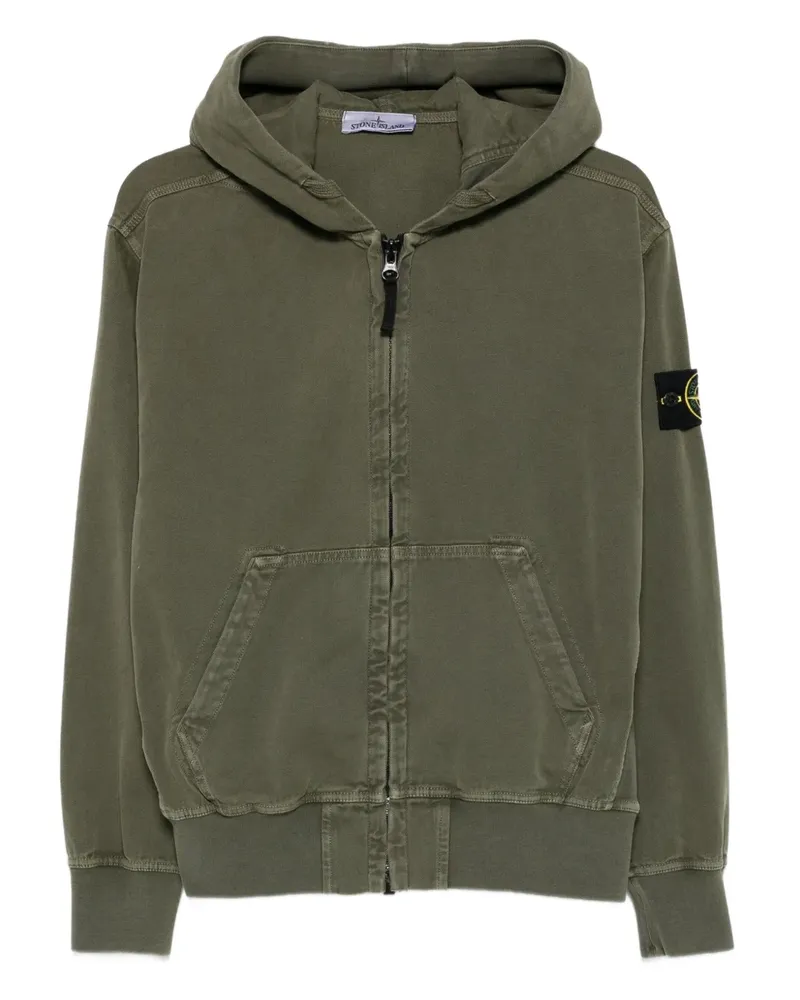 Stone Island Kapuzenjacke mit Reißverschluss - Grün Grün