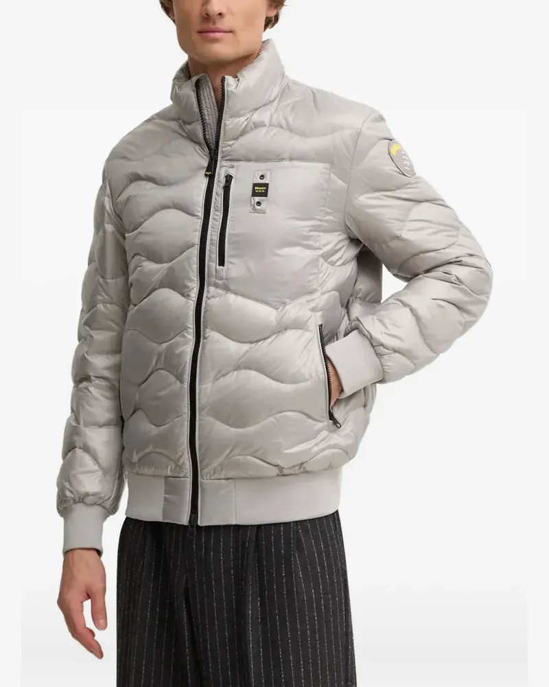 Blauer quilted padded jacket - Grau Grau