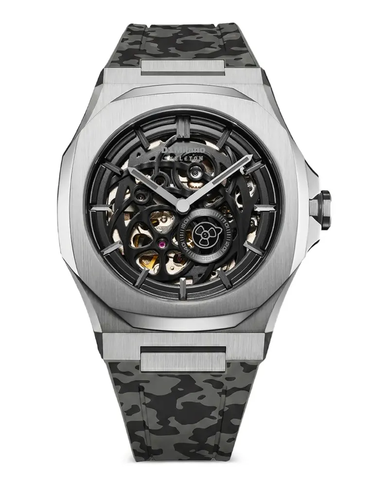 D1 Milano Camo Marvel Skeleton 41.5mm watch - Grau Grau