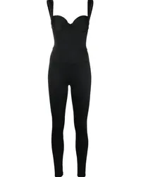 Noire Swimwear Jumpsuit mit Bustier Schwarz