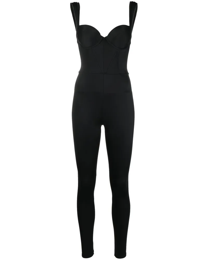 Noire Swimwear Jumpsuit mit Bustier - Schwarz Schwarz