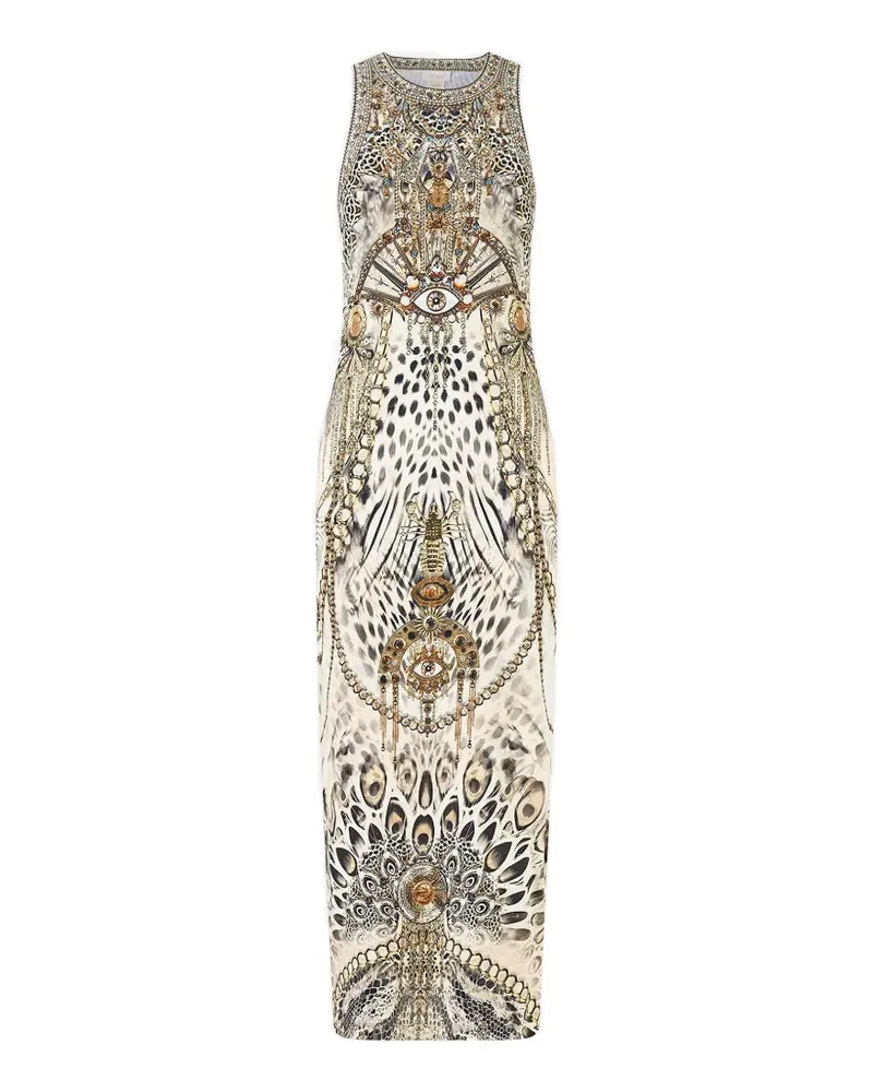 Camilla printed tank dress - Nude Nude