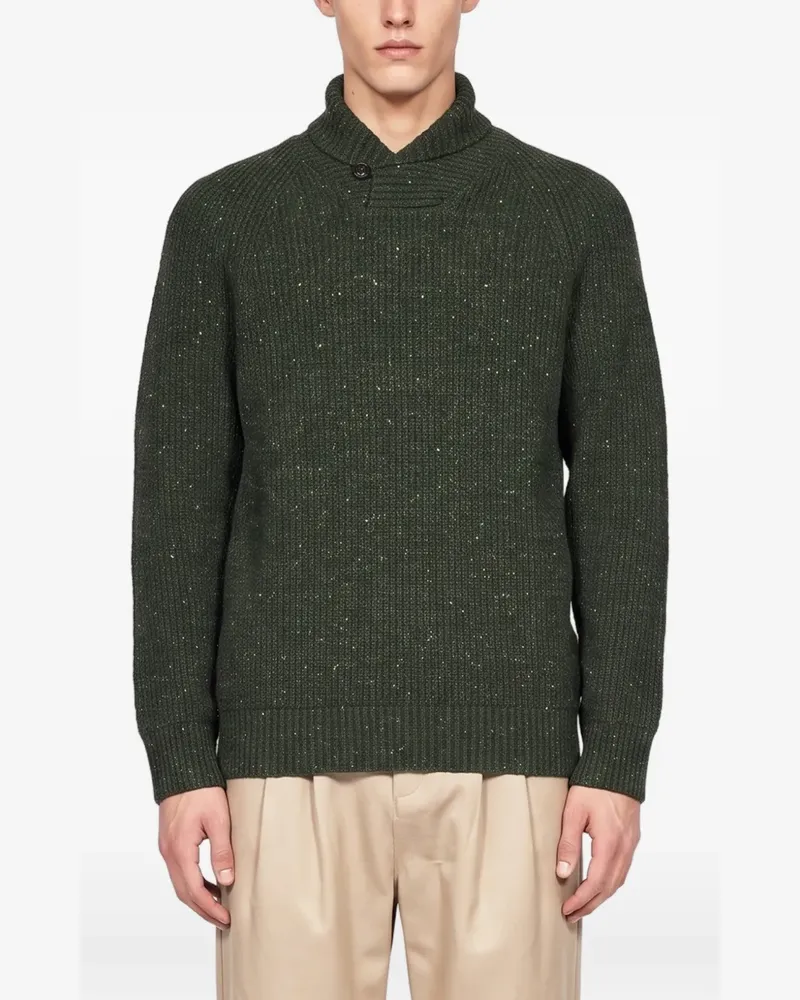 Barbour Essentials Pullover mit Schalkragen - Grün Grün