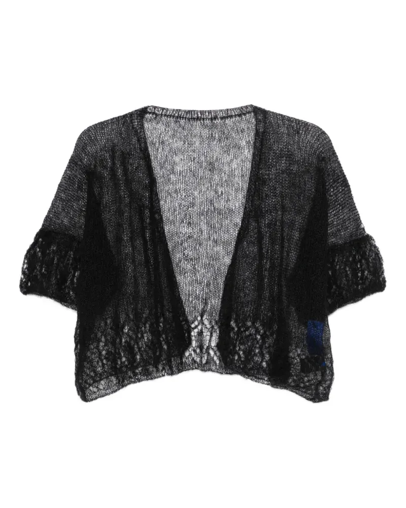 Mes Demoiselles ruffled hanan cardigan - Schwarz Schwarz