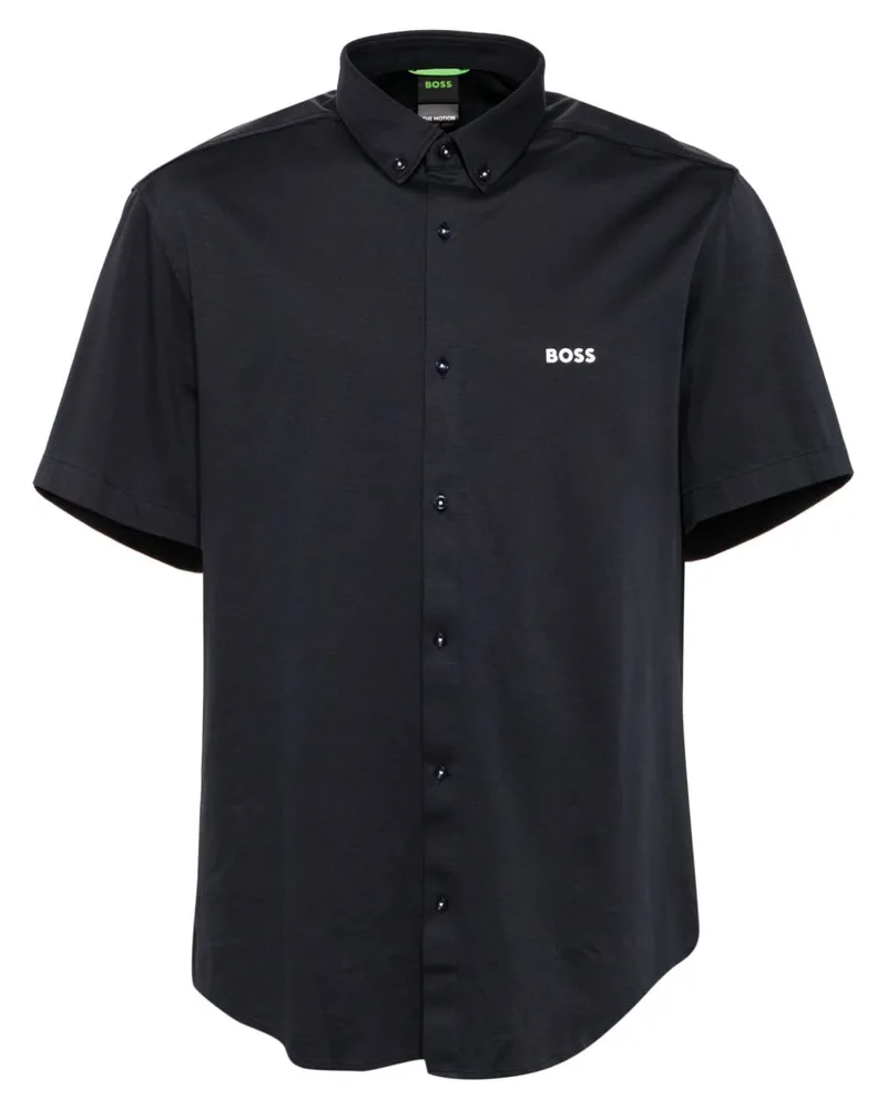 HUGO BOSS Hemd mit Button-down-Kragen - Blau Blau