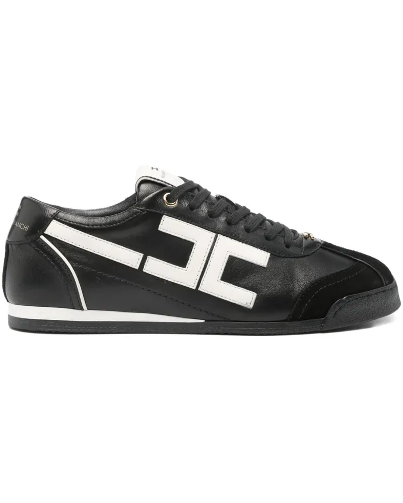 Elisabetta Franchi Sneakers mit Logo - Schwarz Schwarz