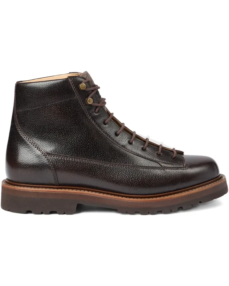 Brunello Cucinelli Hiking-Boots aus Leder - Braun Braun